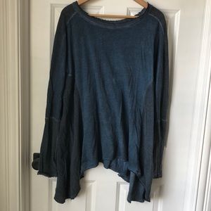 Flowy Blue Blouse - Size XL